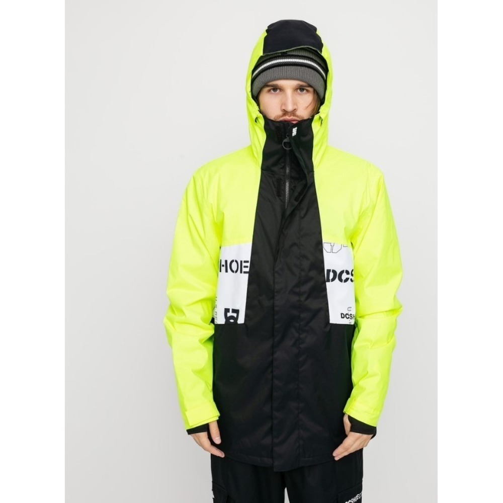 DC Neon Yellow and Black Ski Jacket